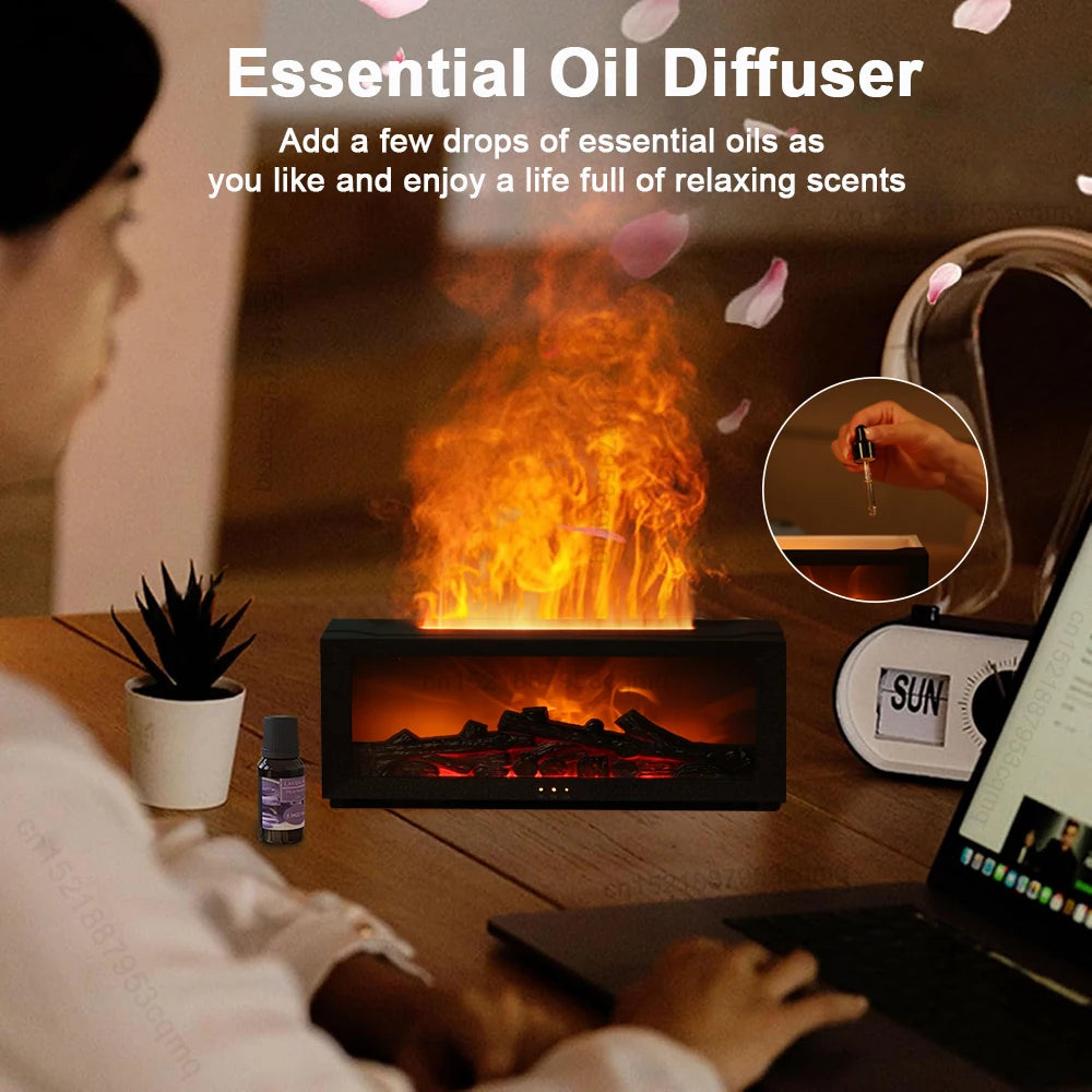 Ambiance relaxante avec diffuseur flamme LUNO Welfare