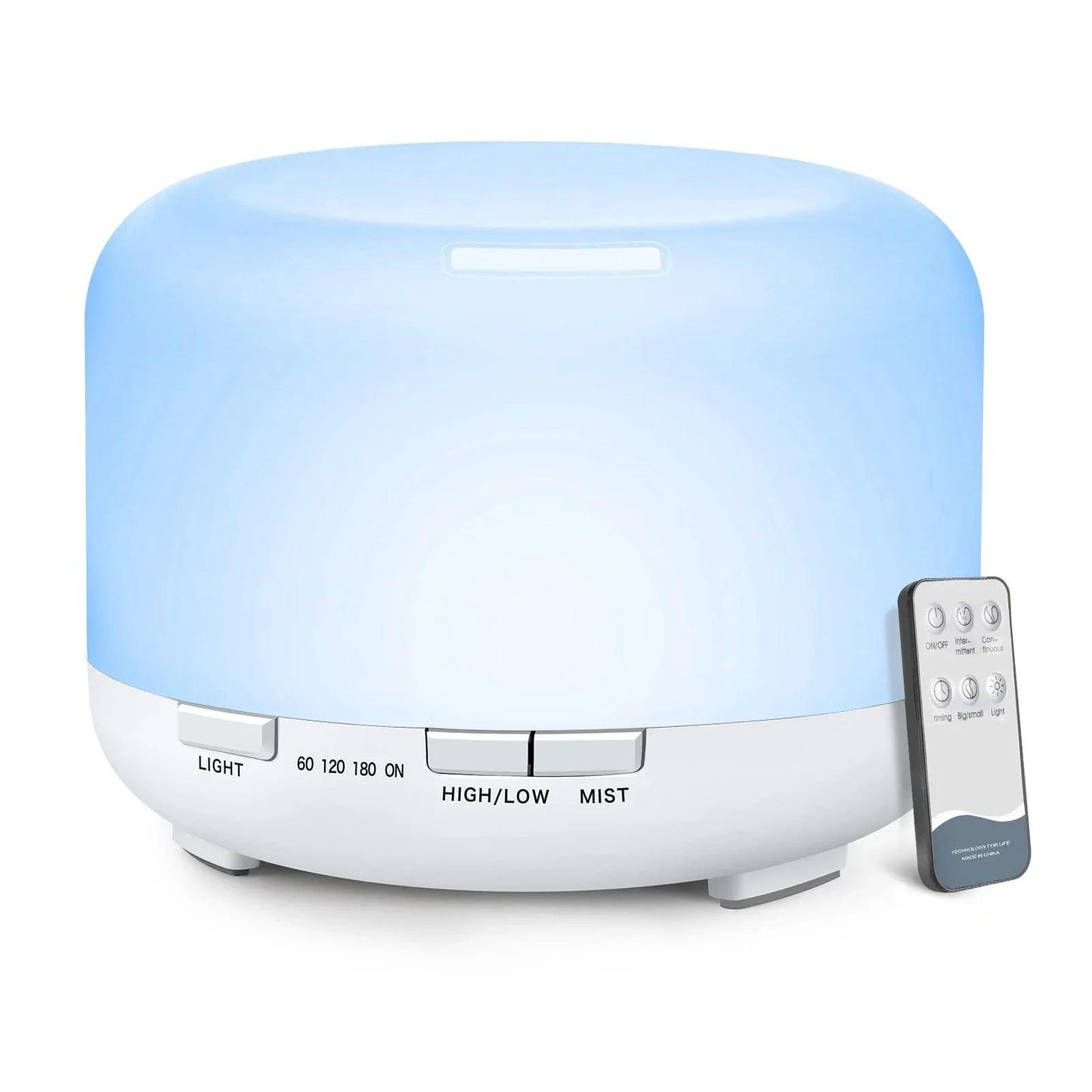 Humidificateur ultrasonique 500ml noir design moderne – LUNO Welfare