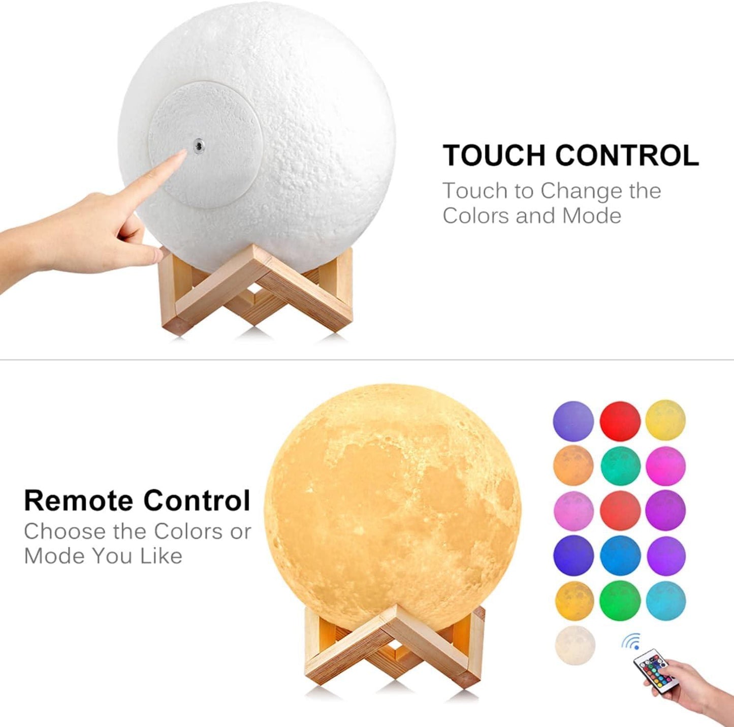 Double contrôle de commande avec la lampe LUNO Welfare