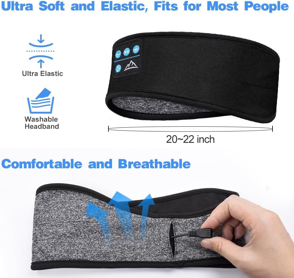 Masque de sommeil LUNO Welfare avec écouteurs Bluetooth intégrés