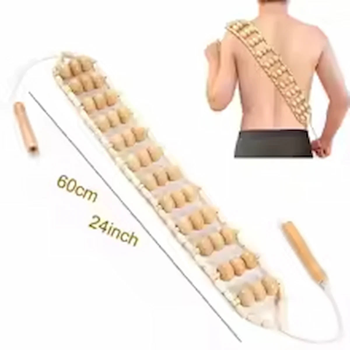 Massage naturel sur 60 cm de longueur.