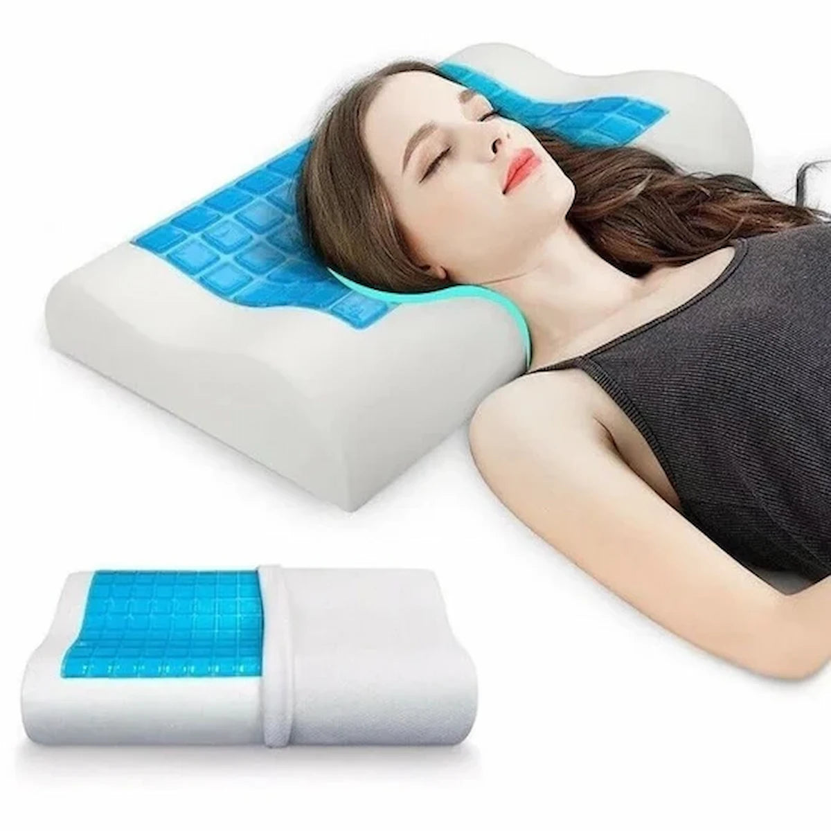 Oreiller Ergonomique Cervical Luxe – Mémoire de Forme