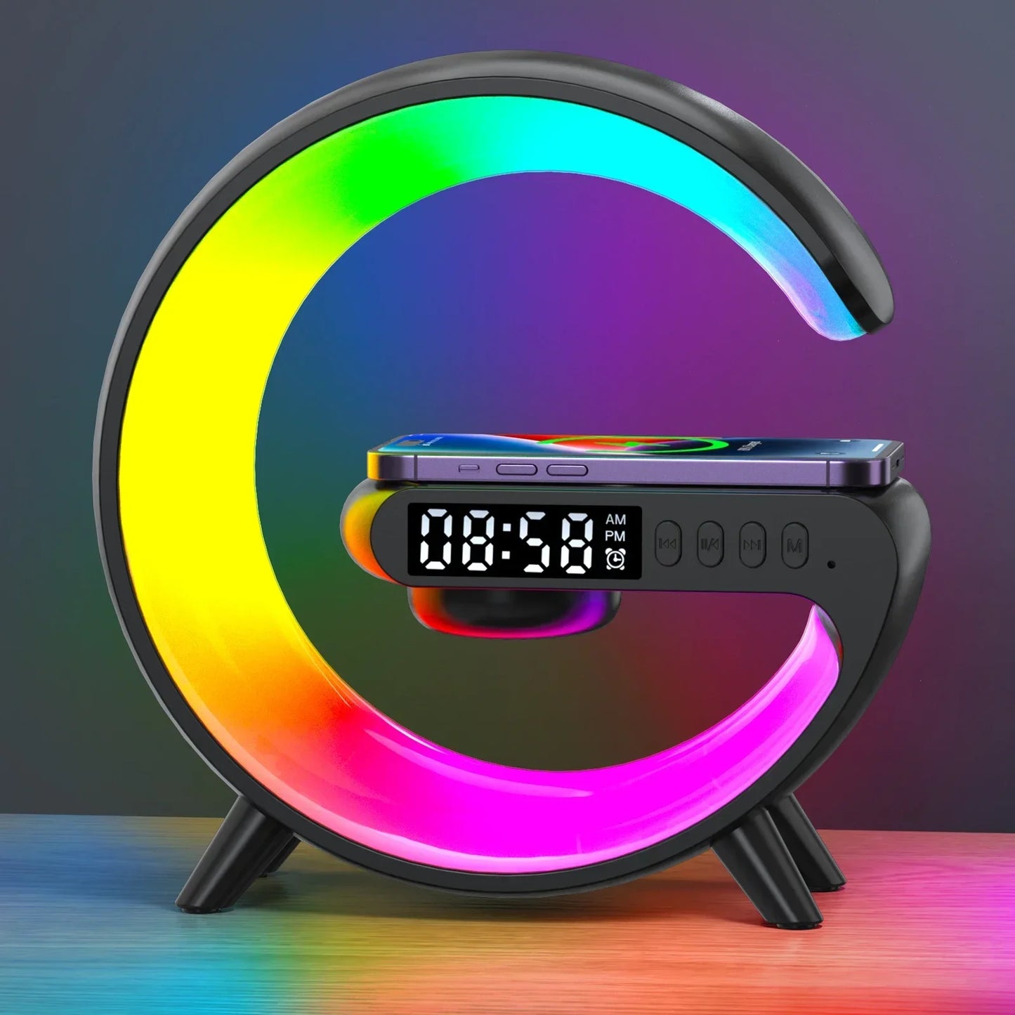 Idée cadeau technologique – Veilleuse connectée avec haut-parleur Bluetooth