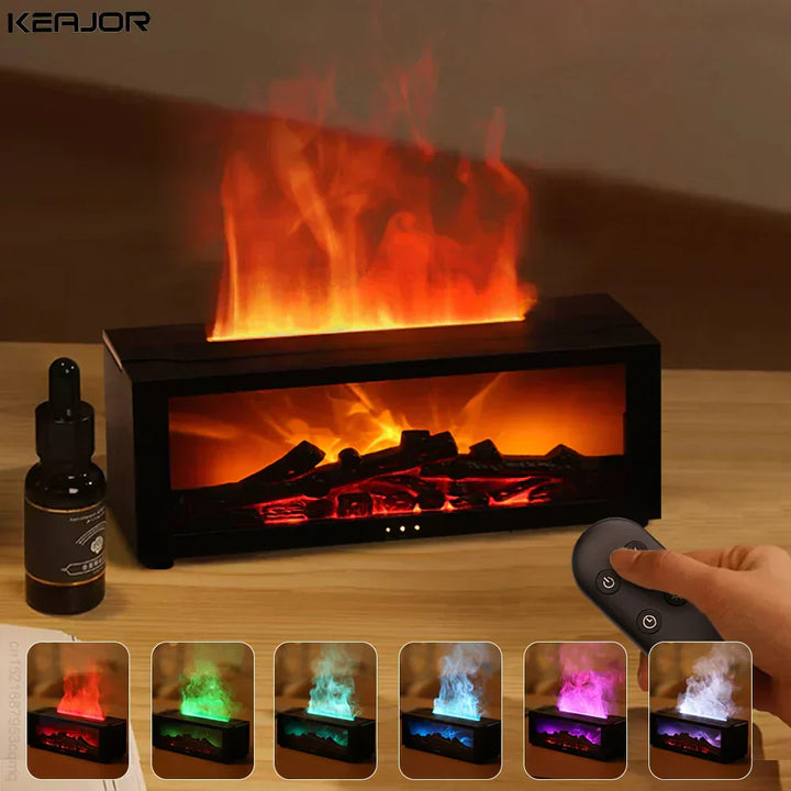 Diffuseur flamme LED 300ml pour ambiance relaxante