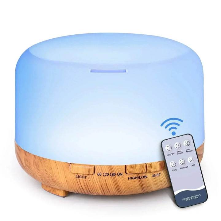 Diffuseur d’huiles essentielles 500 ml LUNO Welfare avec éclairage LED multicolore