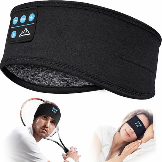 Masque de sommeil Bluetooth 3D LUNO Welfare, bandeau audio noir