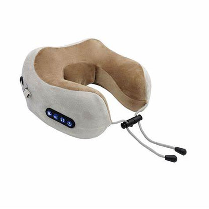 Oreiller Massage Cervical Chauffant USB – Vibration Multidirectionnelle Chauffant pour Soulagement Nuque & Épaules