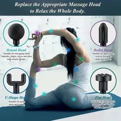Différentes options pour masser toutes les zones du corps de la tête au pieds.