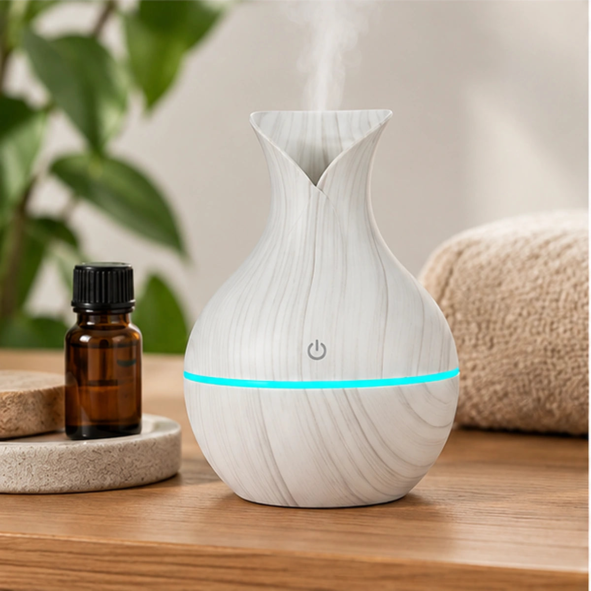 Diffuseur blanc dans une ambiance spa