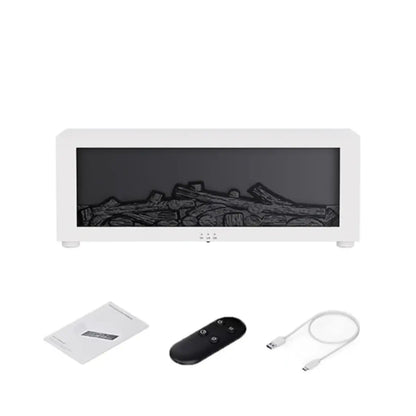 Diffuseur flamme blanc 150 ml avec télécommande et câble USB