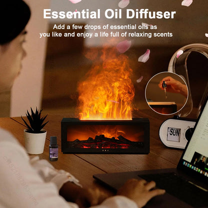 Ambiance relaxante avec diffuseur flamme LUNO Welfare