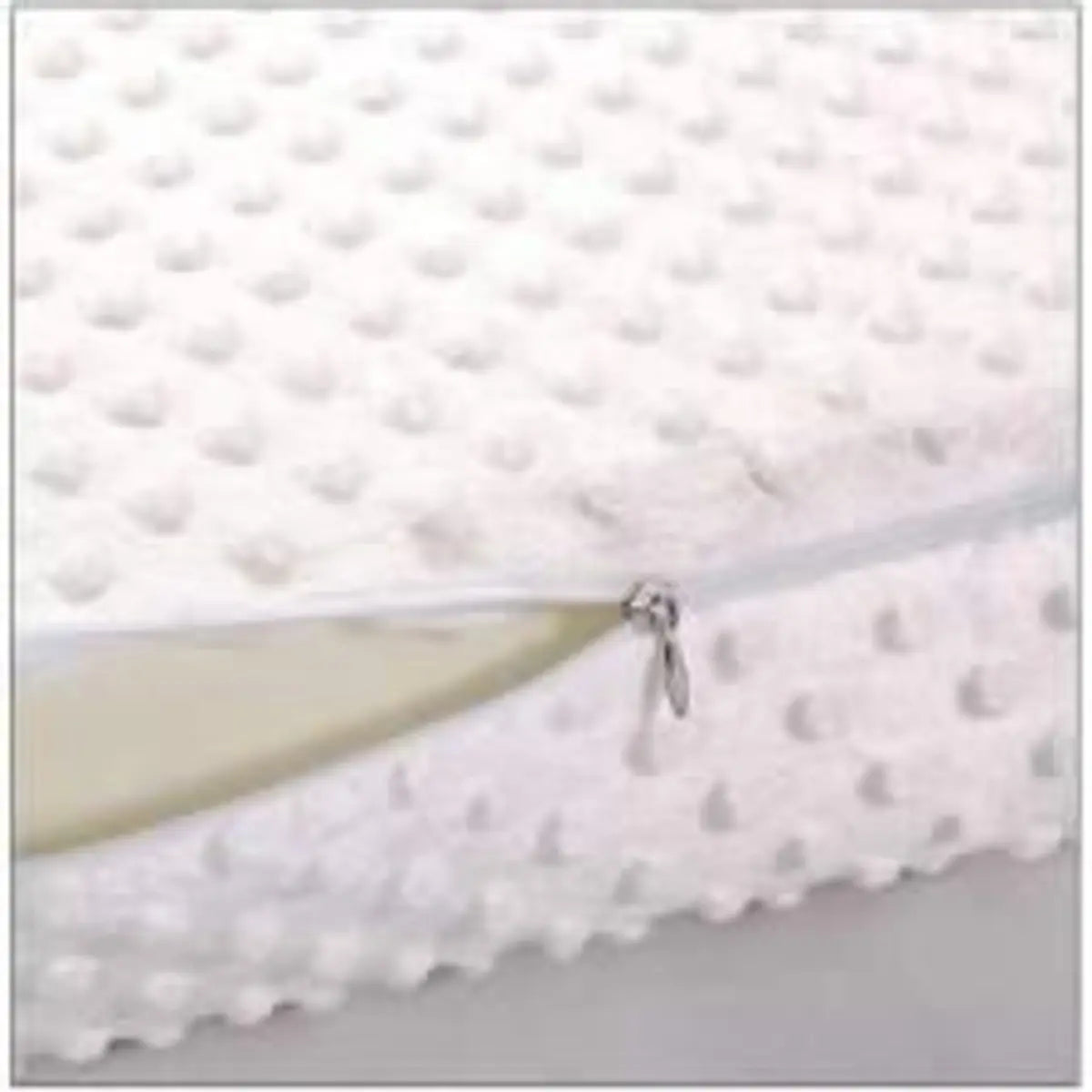 Housse blanche de l’oreiller cervical LUNO vue de profil