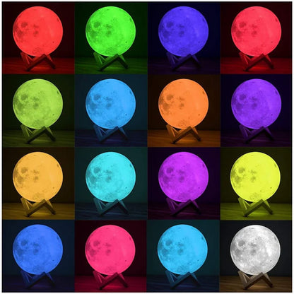 Lampe Lune Tactile, sans fil et imprimée en PLA éco-responsable Luno Welfare