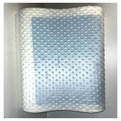 Oreiller cervical avec housse et zone gel vue de dessus