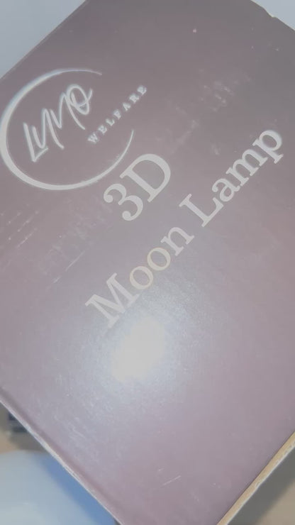 Lampe Duo lune 3D rechargeable –  16 couleurs tactile et télécommande avec socles bois