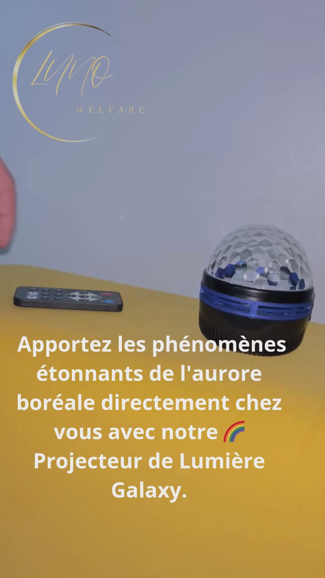 Projecteur lumineux pour relaxation et méditation – LUNO Welfare