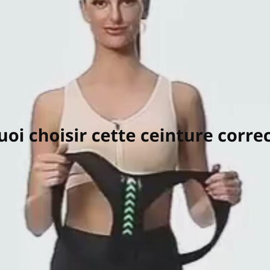 Ceinture correctrice de posture ergonomique – soutien dos et épaules, réglable