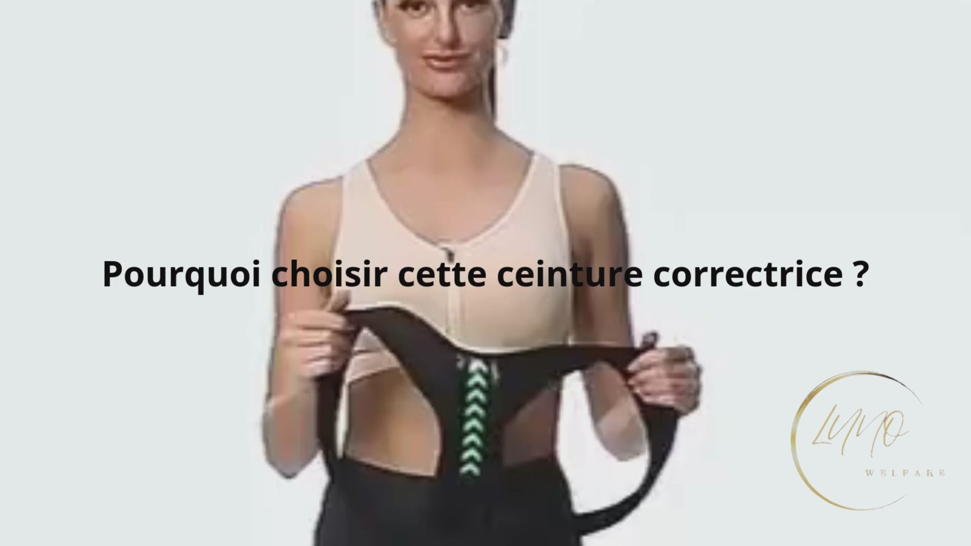 Ceinture correctrice de posture ergonomique – soutien dos et épaules, réglable