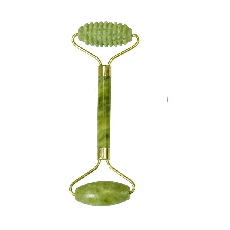 Rouleau Jade complet deux surfaces pour soin du corps.